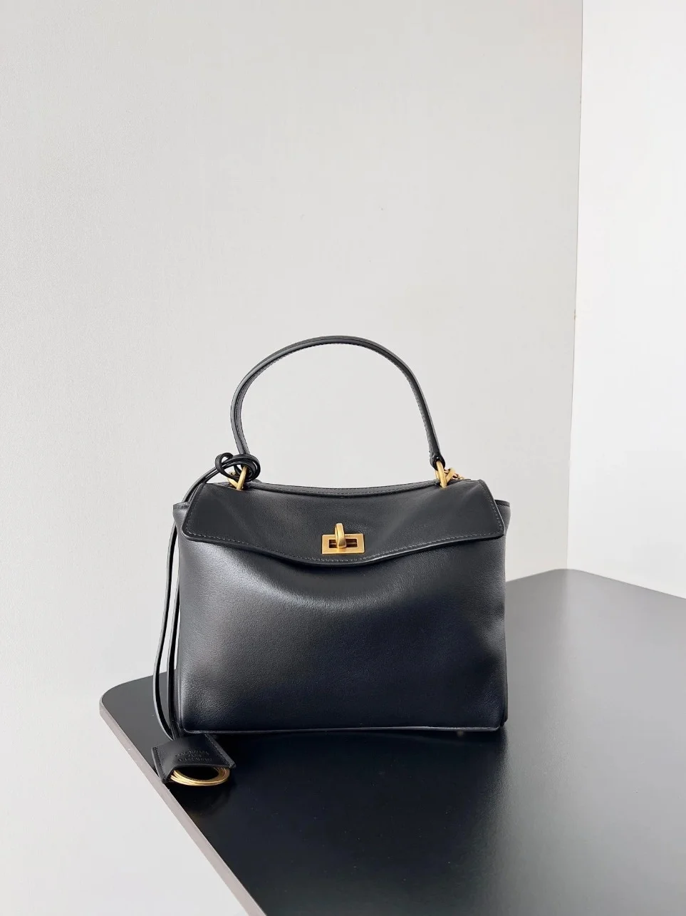 Balenciaga Rodeo Mini Bag in Black Calfskin product view 3