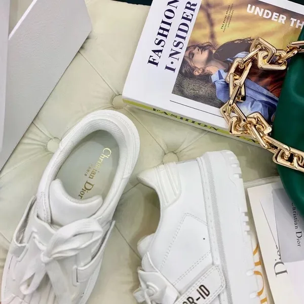 Dior Dior-ID Sneakers In White Leather with White Strap product view 7