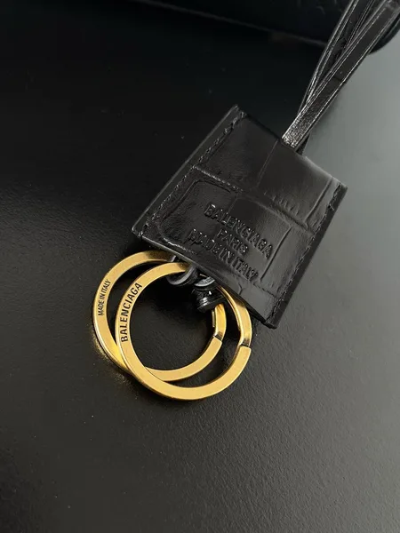 Balenciaga Rodeo Mini Bag in Black Croc-Embossed Calfskin product view 5