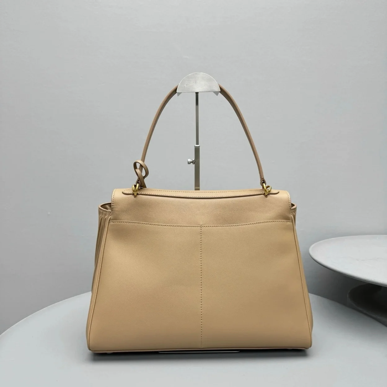 Balenciaga Rodeo Medium Bag in Latte Calfskin product view 5