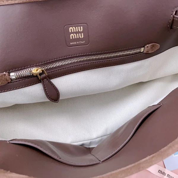 Miu Miu Aventure Suede Bag — Brown product view 9