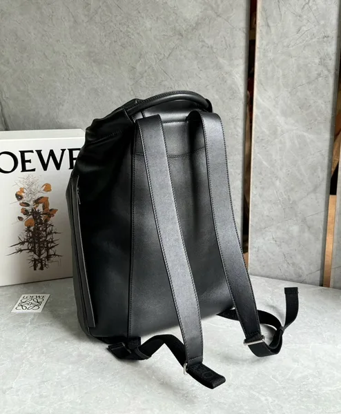 Loewe Flamenco Backpack in Black Supple Calfskin product view 2