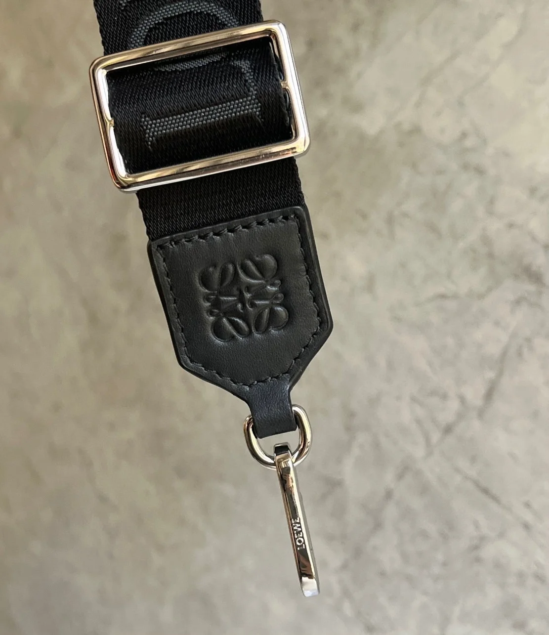 Loewe Mini Camera Crossbody Bag in Black Calfskin product view 2