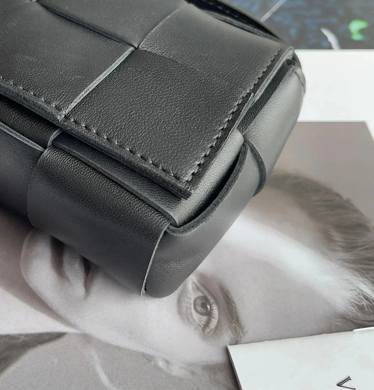 Bottega Veneta Candy Cassette Bag In Black Lambskin product view 4