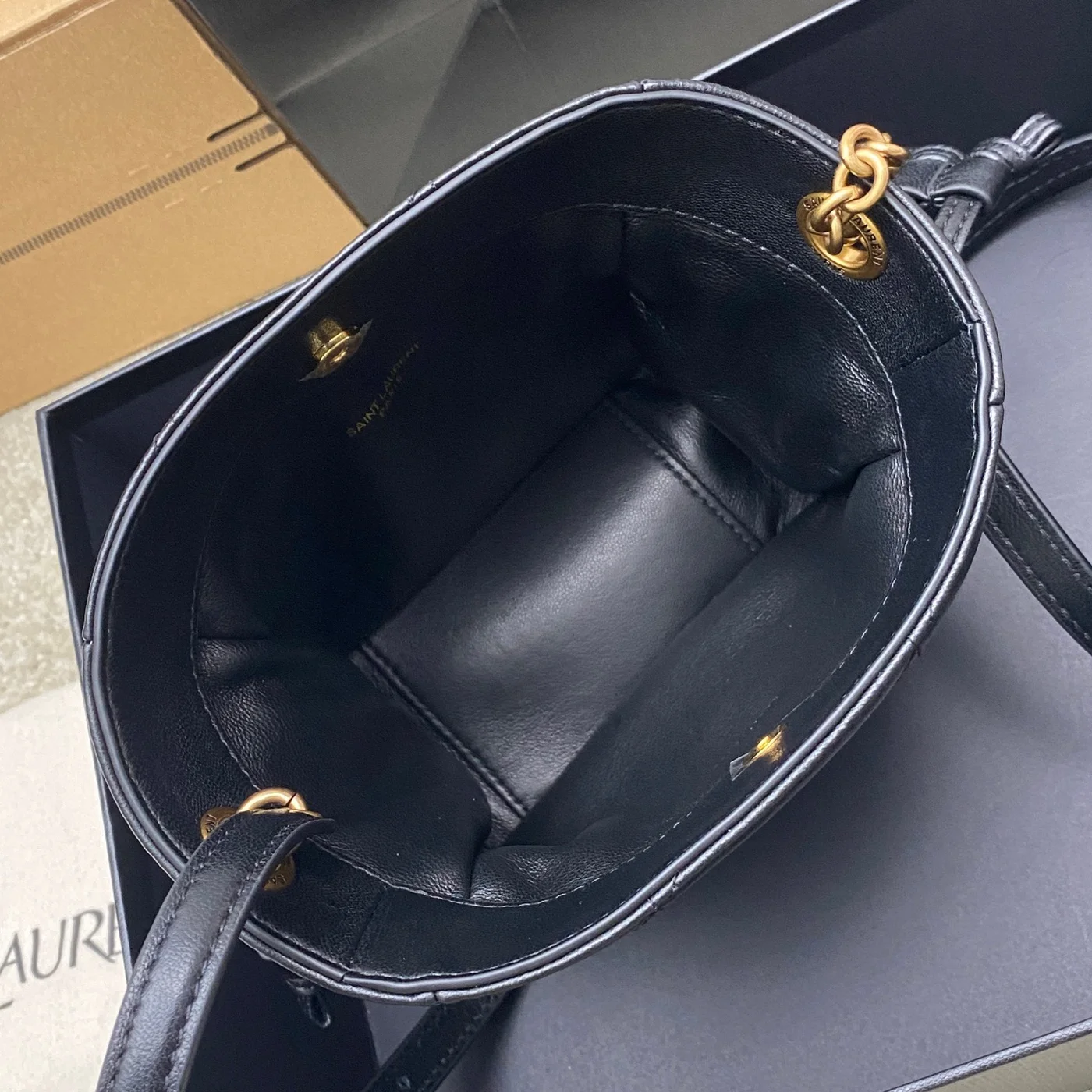 Saint Laurent Jamie Mini Shoulder Pouch — Black product view 8