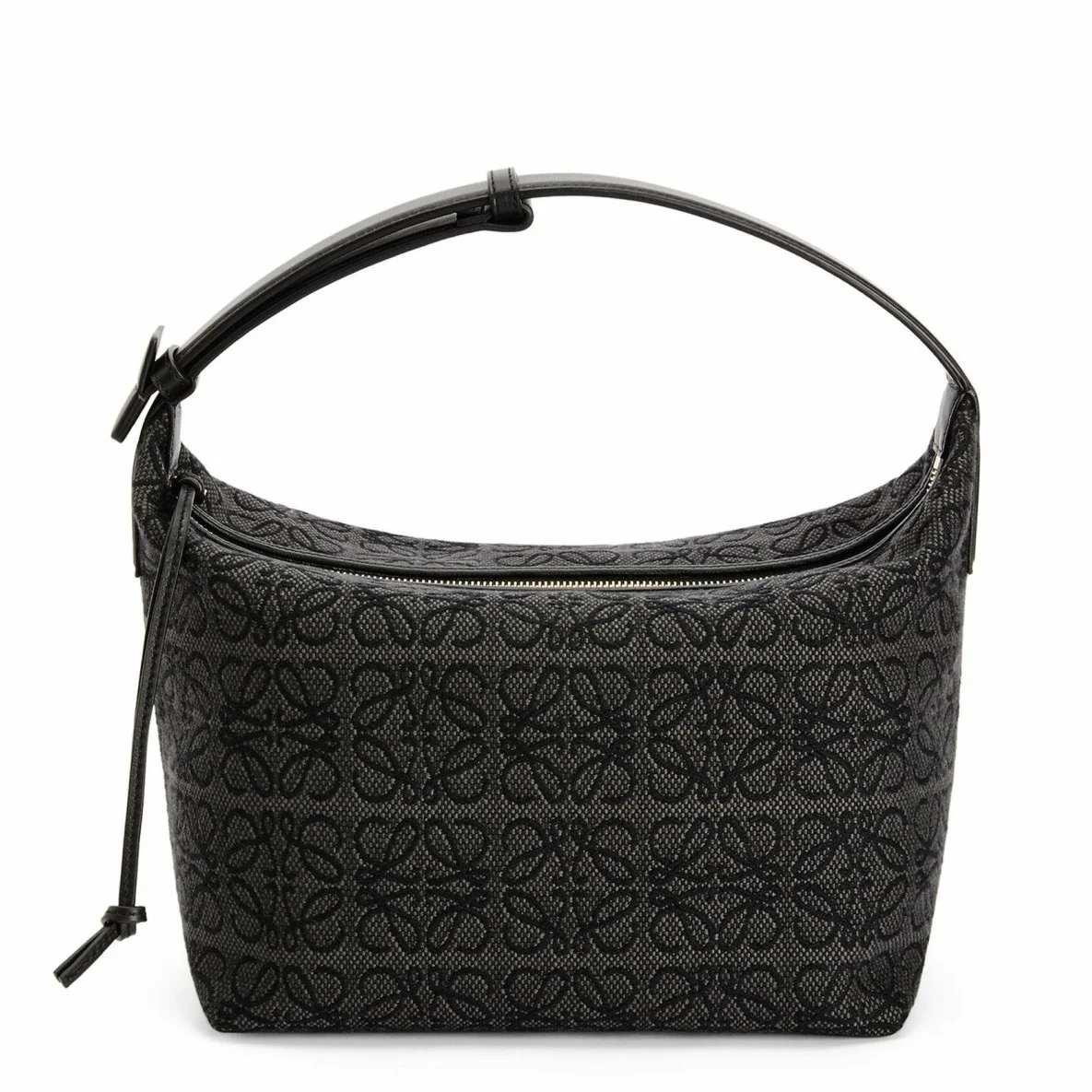 Loewe Cubi Medium Bag in Black Anagram Jacquard product view 1
