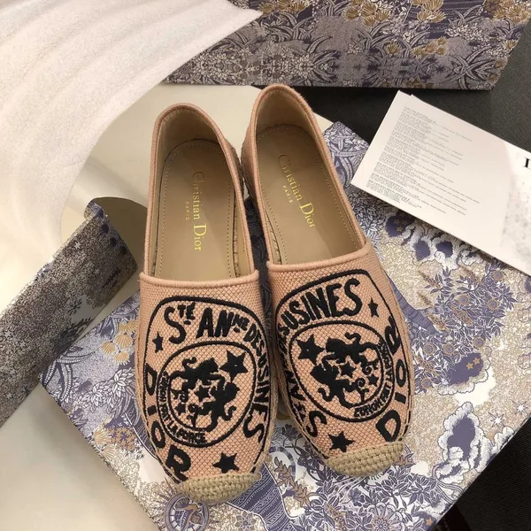 Dior Granville Espadrilles In Beige Jute Canvas with Dior Union Motif product view 7