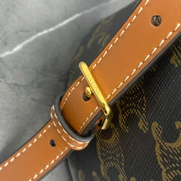 Celine Bonnie Backpack in Triomphe Canvas and Calfskin product view 13