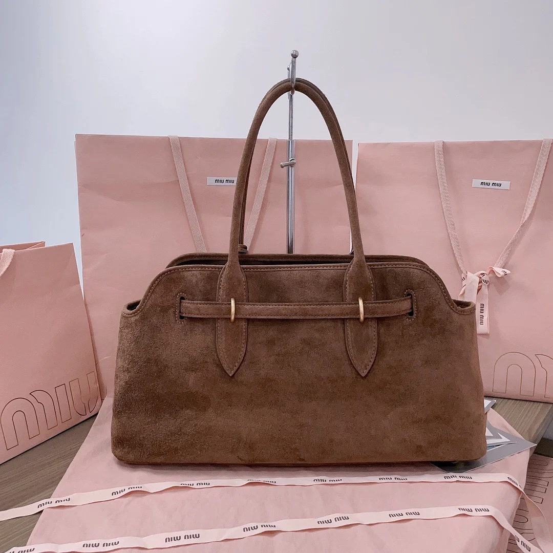 Miu Miu Aventure Suede Bag — Brown product view 3