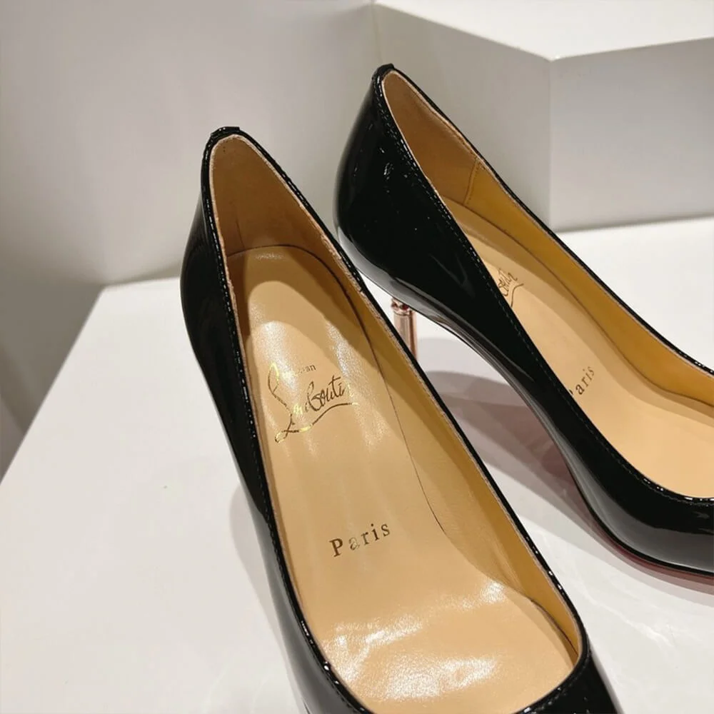 Christian Louboutin Scepter 85 Patent Pumps Black product view 6