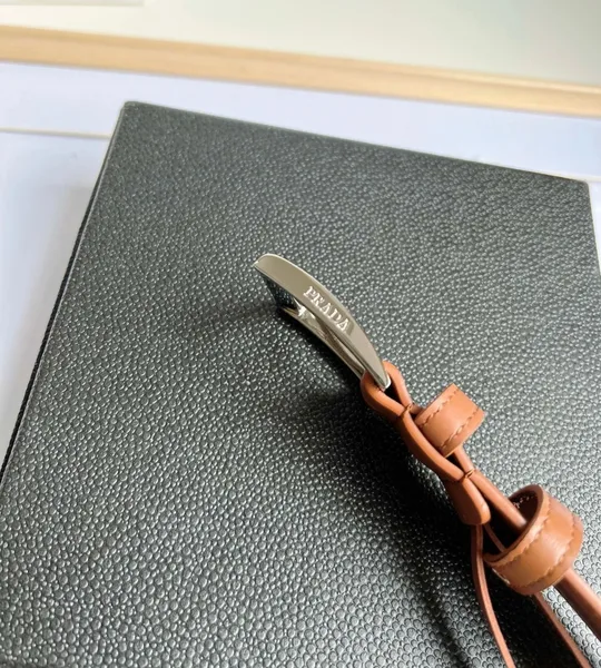 Prada 35MM Belt in Brown Smooth Calfskin product view 8