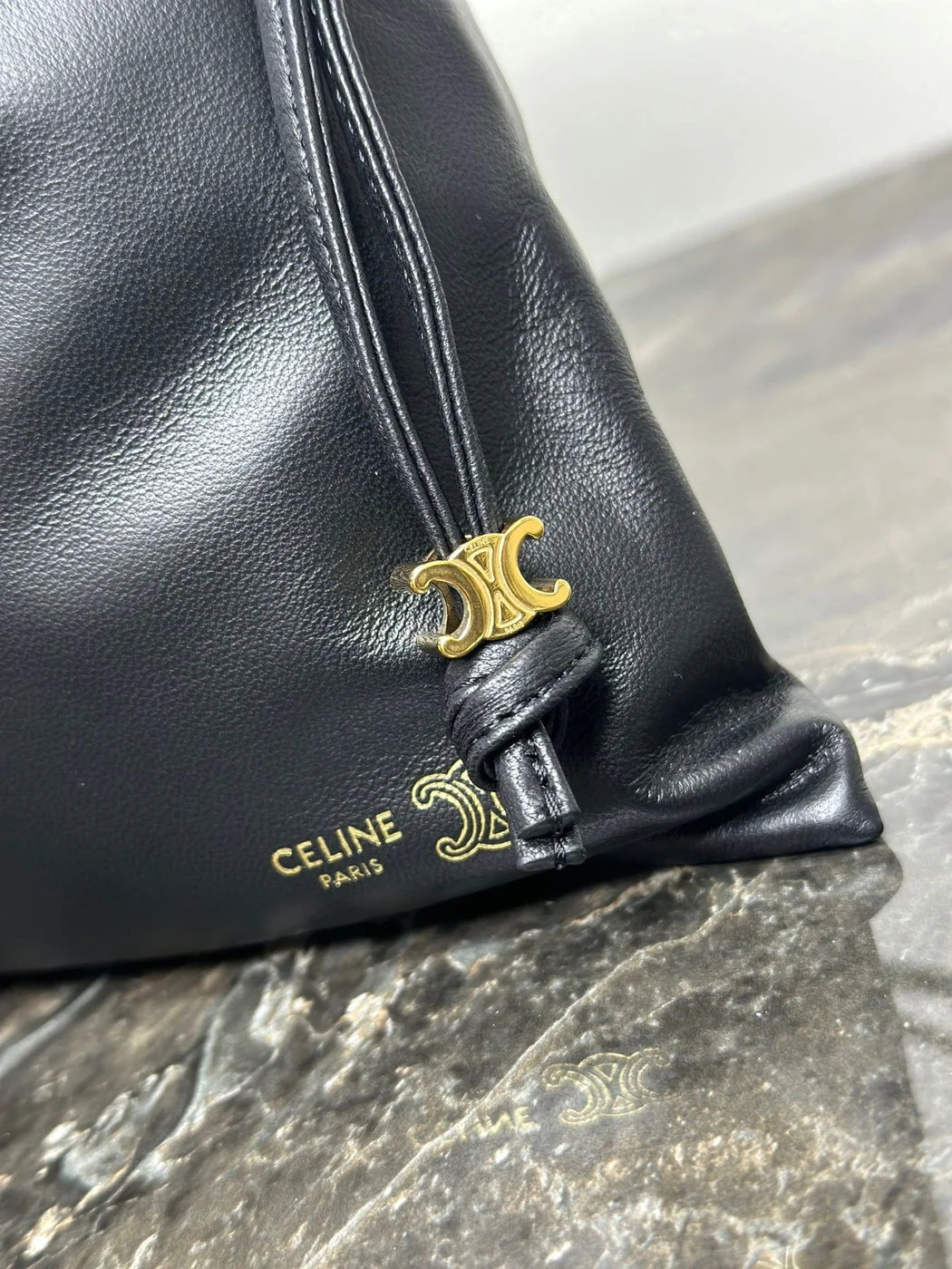 Celine Small Crystal Pouch — Black product view 14