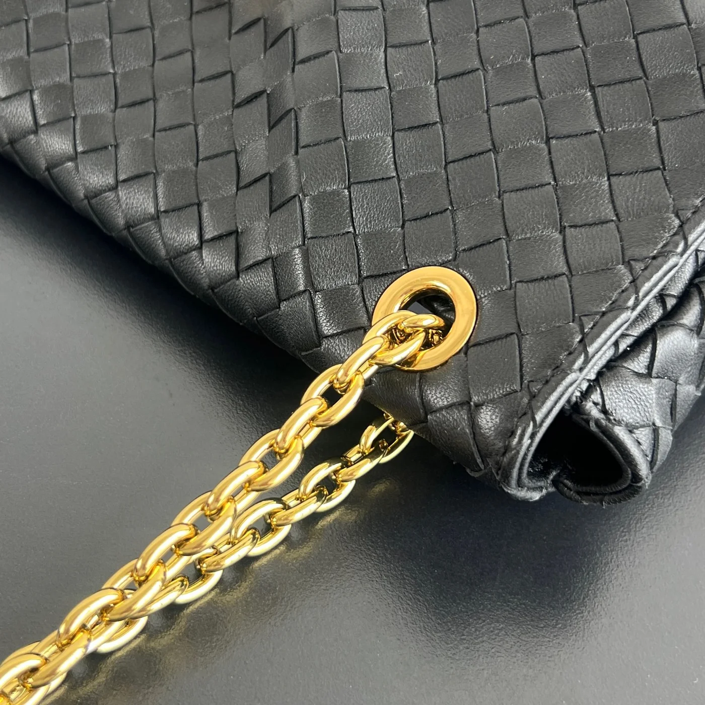 Bottega Veneta Madison Bag — Black product view 7