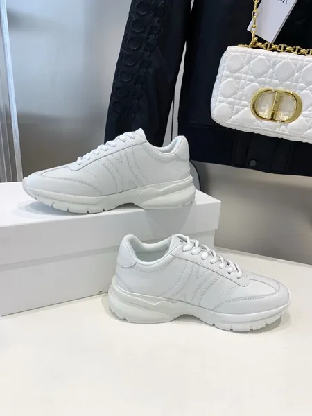 Celine Women’s Runner CR-01 Low-top Sneakers in White Leather product view 2