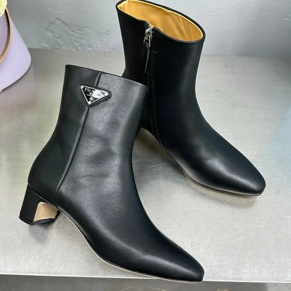 Prada Ankle Boots 55mm in Black Leather product view 9