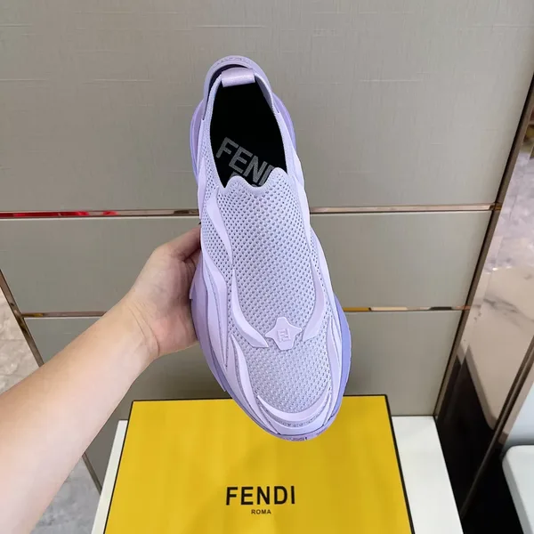 Fendi Flow Slip-On Sneaker, Purple Knit product view 4