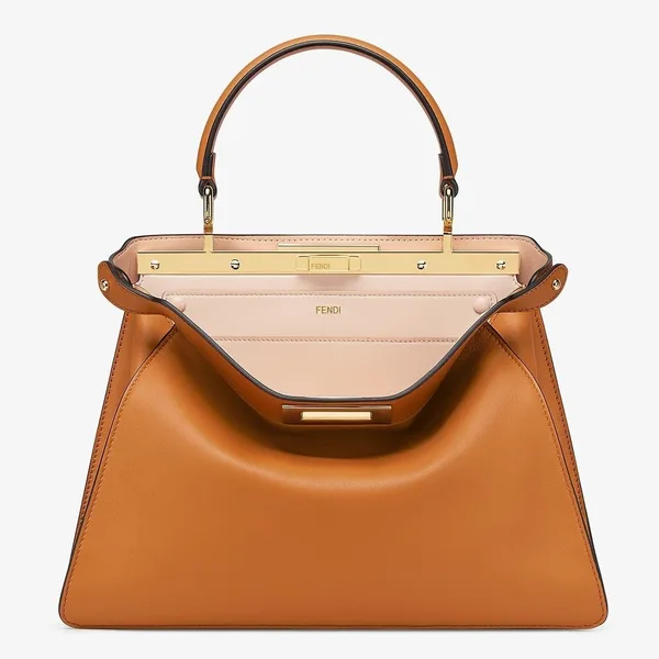 Fendi Peekaboo ISeeU Medium Bag In Brown Calfskin product photo