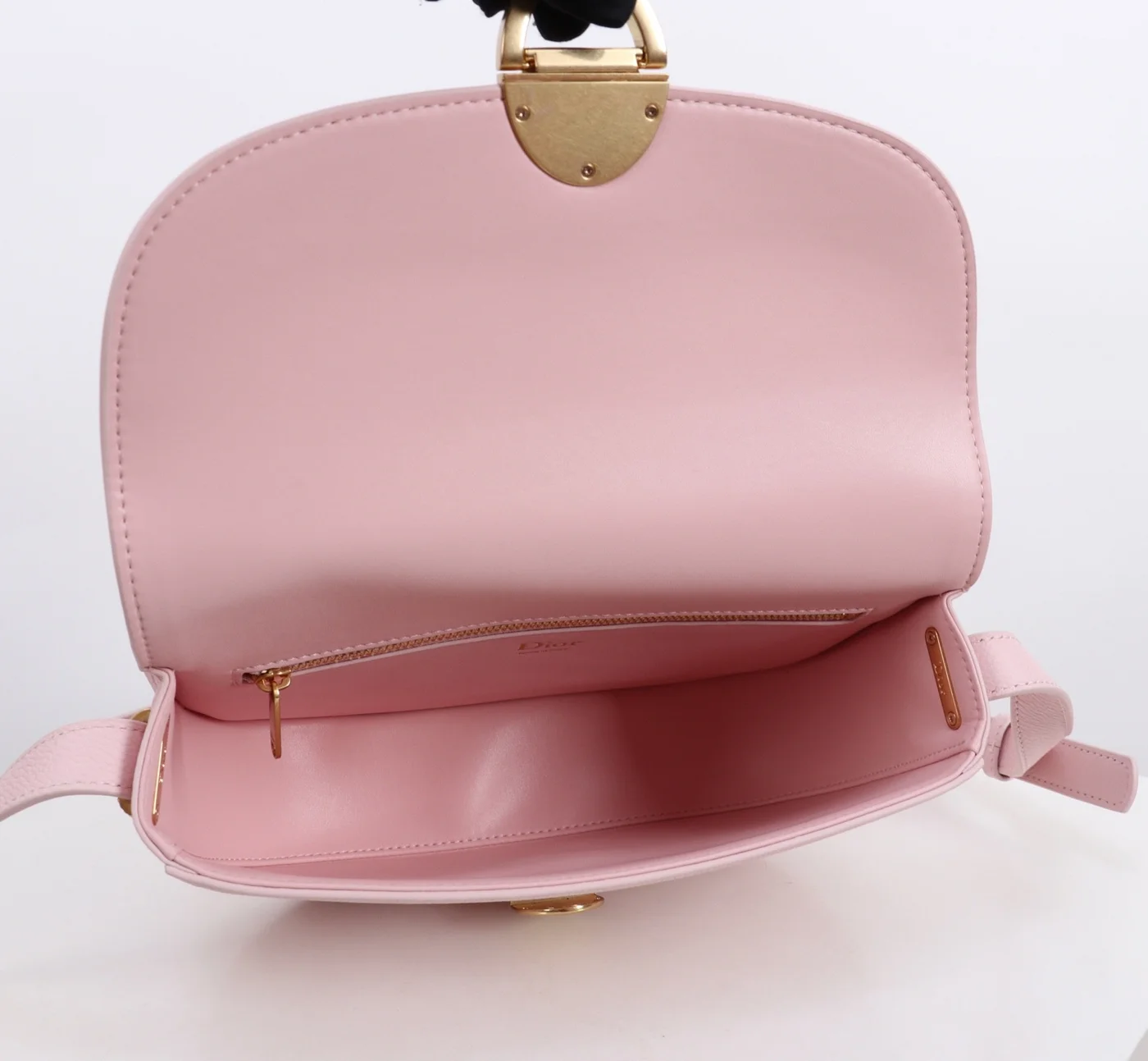 Medium Dior Médaillon Flap Bag — Pink product view 8