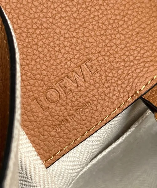 Loewe Compact Hammock Bag in Light Caramel Grained Calfskin product view 9