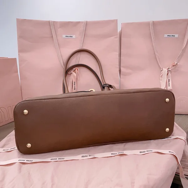 Miu Miu Aventure Leather Bag — Brown product view 4
