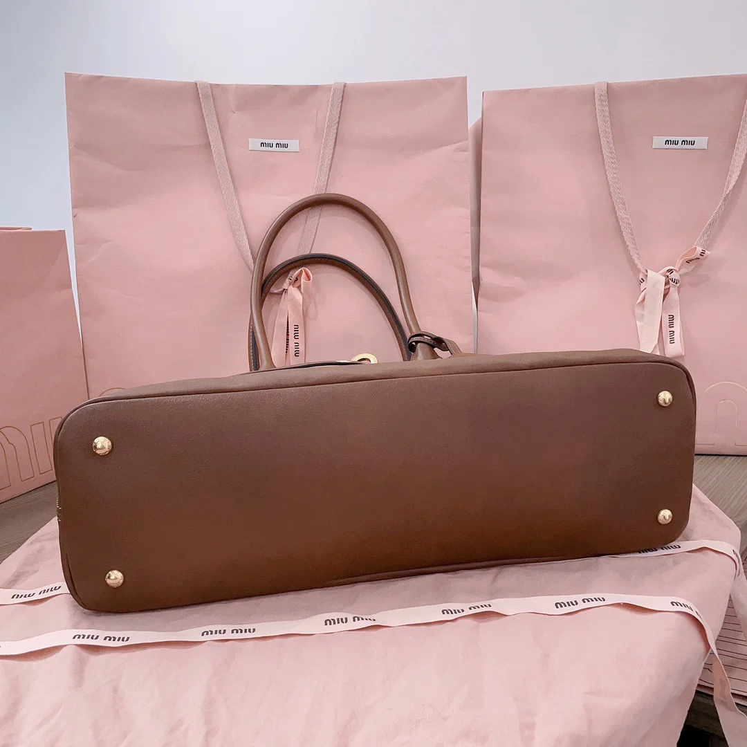 Miu Miu Aventure Leather Bag — Brown product view 4