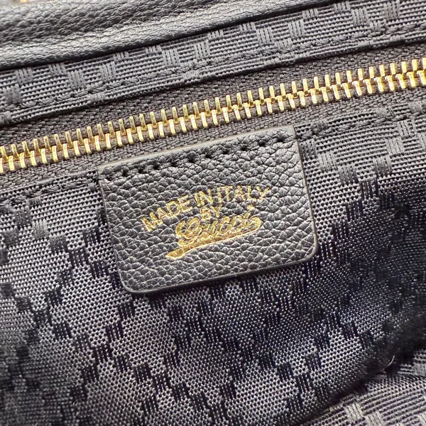 Gucci Jackie Small Shoulder Bag — Black with Gold-Tone Hardware product view 9