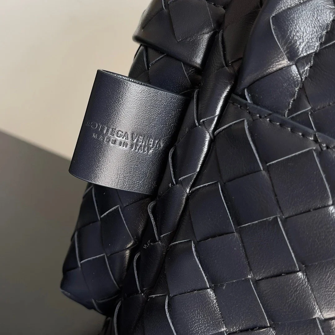 Bottega Veneta Small Backpack In Dark Blue Intrecciato Calfskin product view 6