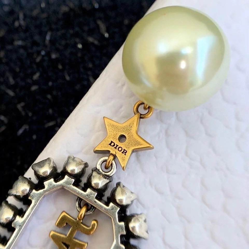 Dior Tribales Earrings In Antique Gold-Tone and Palladium-Finish Metal product view 5