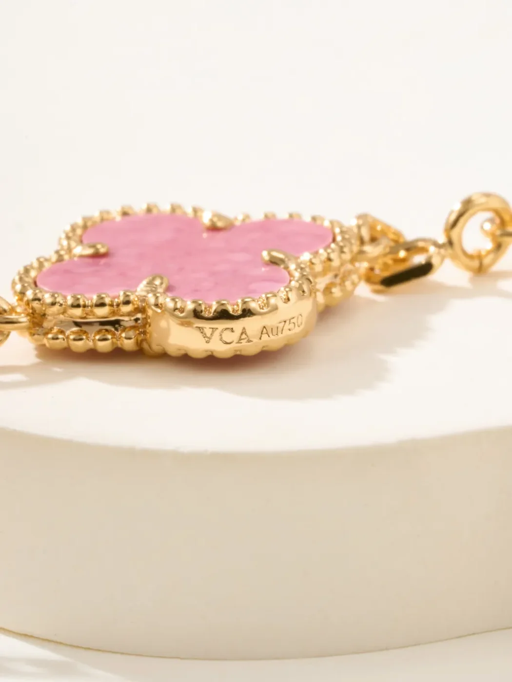 Van Cleef & Arpels Alhambra Pink Five-Clover Gold-Tone Bracelet product view 7