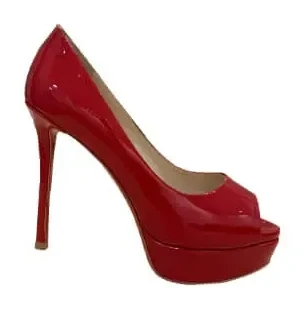 Christian Louboutin New Very Prive 120 Peep-Toe Platform Pumps Red product view 1
