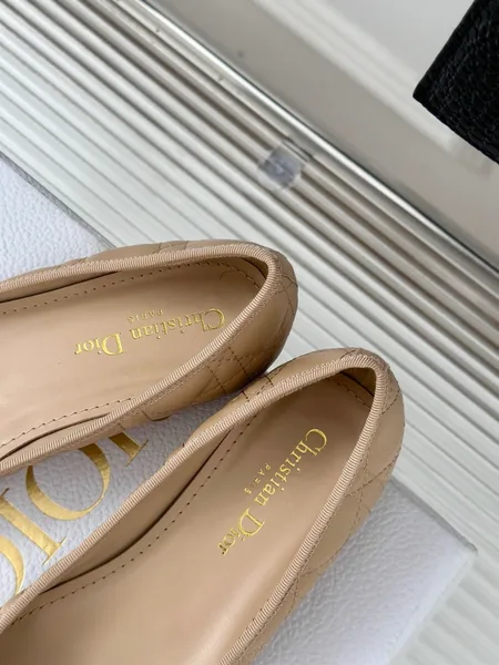 Dior Ballerina Flats in Nude Quilted Cannage Calfskin product view 8