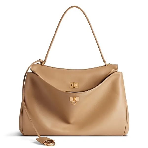 Balenciaga Rodeo Medium Bag in Latte Calfskin product photo