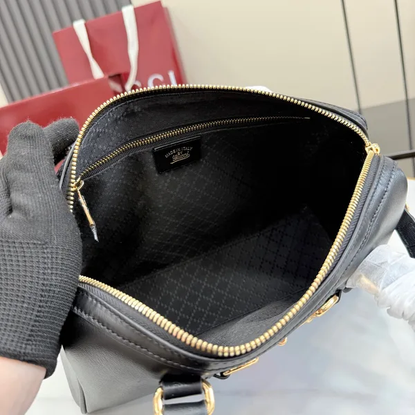 Gucci Borsetto Medium Boston Bag — Black product view 8