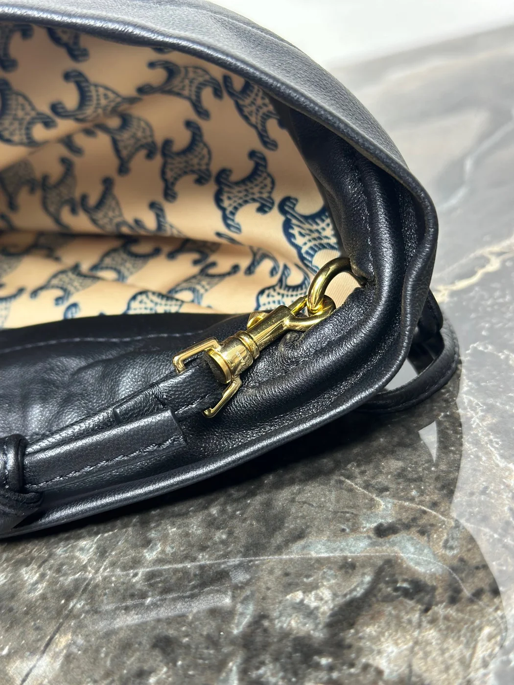 Celine Small Crystal Pouch — Black product view 16