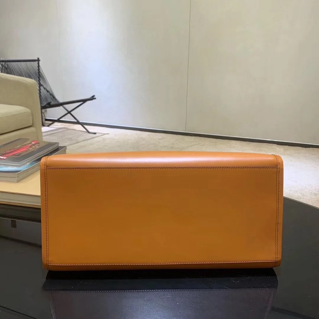 Fendi Sunshine Large Tote Bag In Brown Calfskin product view 8