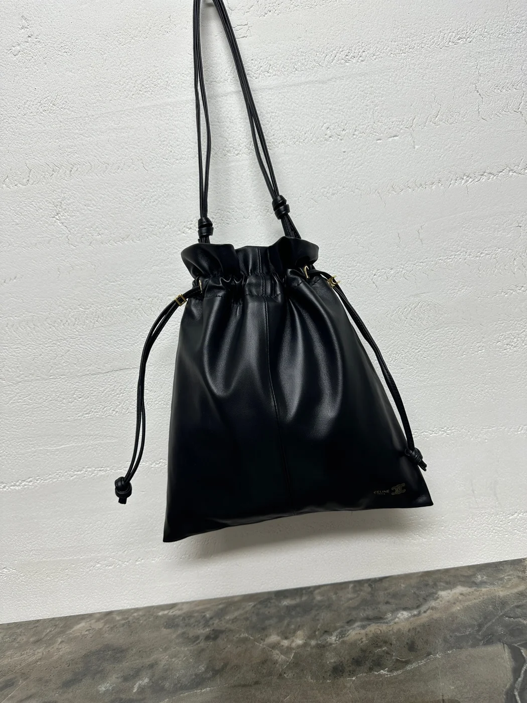 Celine Small Crystal Pouch — Black product view 12