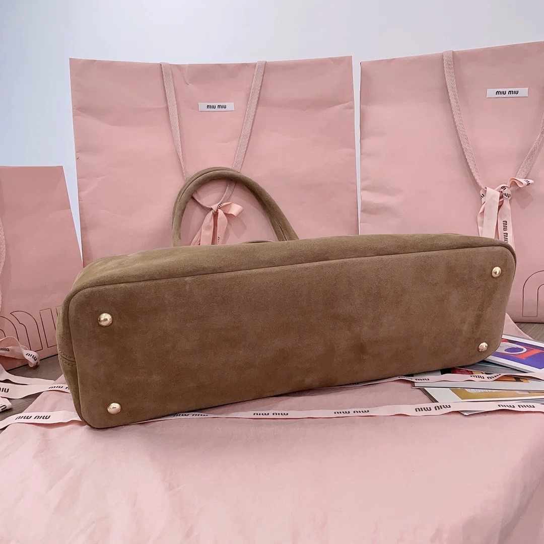 Miu Miu Aventure Suede Bag — Tan Suede product view 4
