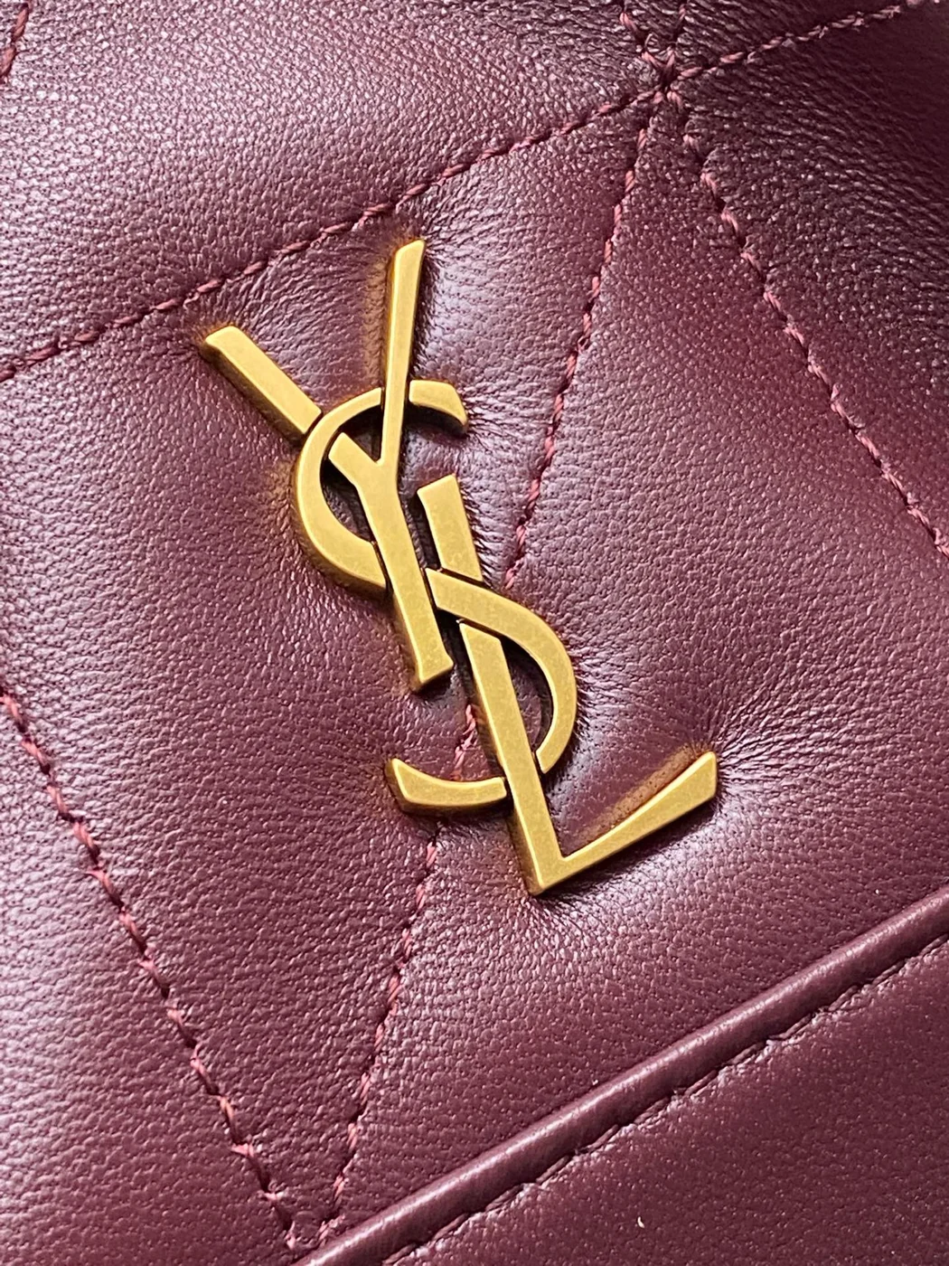 Saint Laurent Jamie Mini Shoulder Pouch — Burgundy product view 5