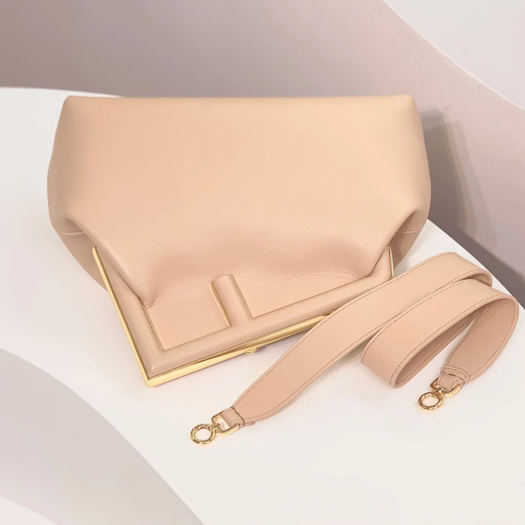 Fendi First Medium Bag In Powder Pink Nappa Leather product view 7