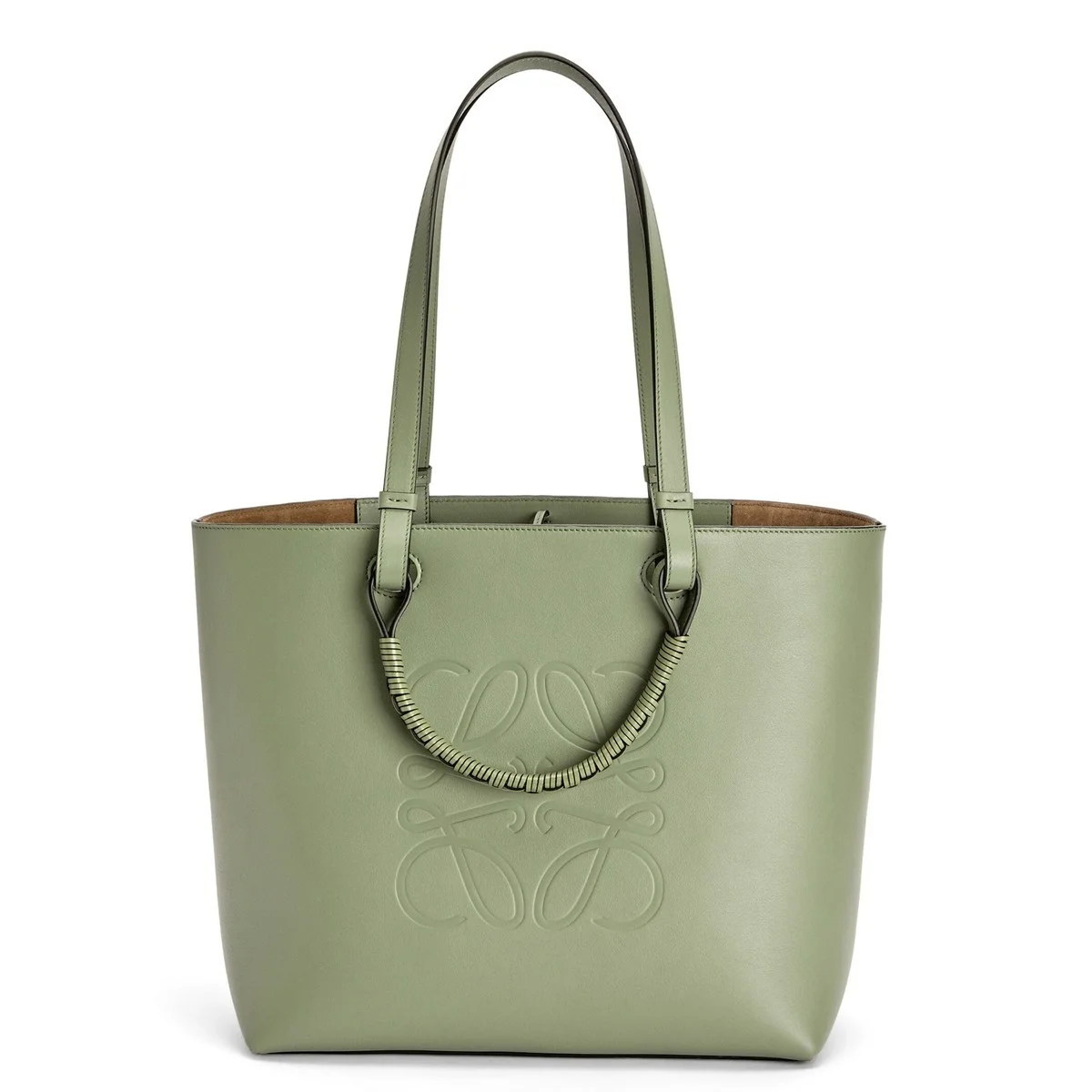 Loewe Anagram Medium Tote Bag In Rosemary Calfskin product view 1