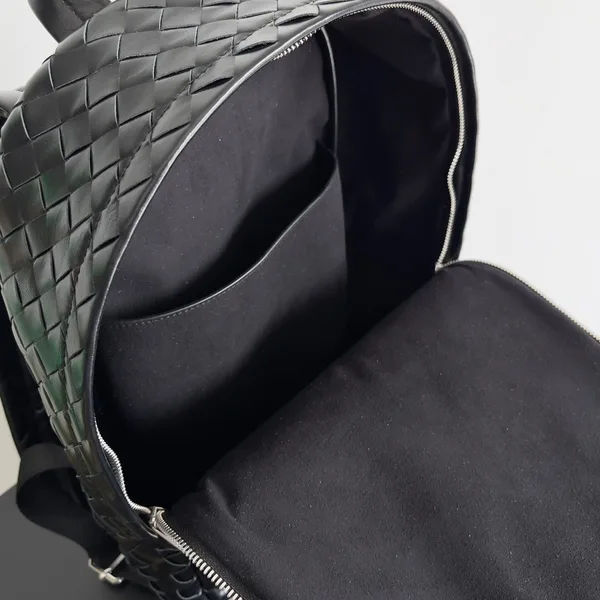 Bottega Veneta Small Backpack In Black Intrecciato Calfskin product view 9