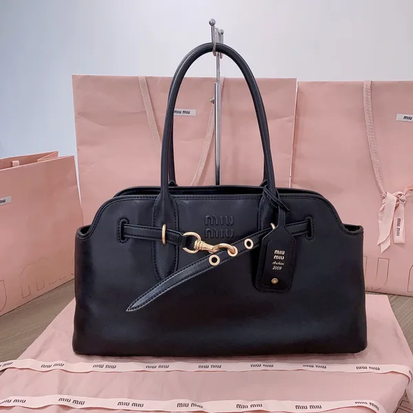 Miu Miu Aventure Leather Bag — Black product photo