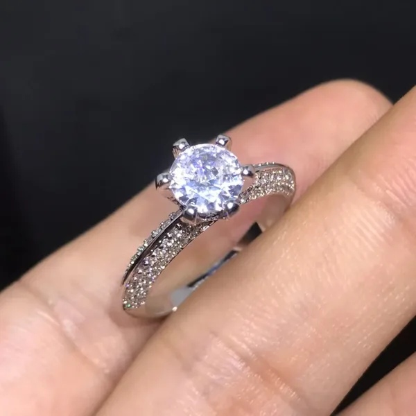 Tiffany & Co. Round Solitaire-Effect Ring Silver-Tone product view 3