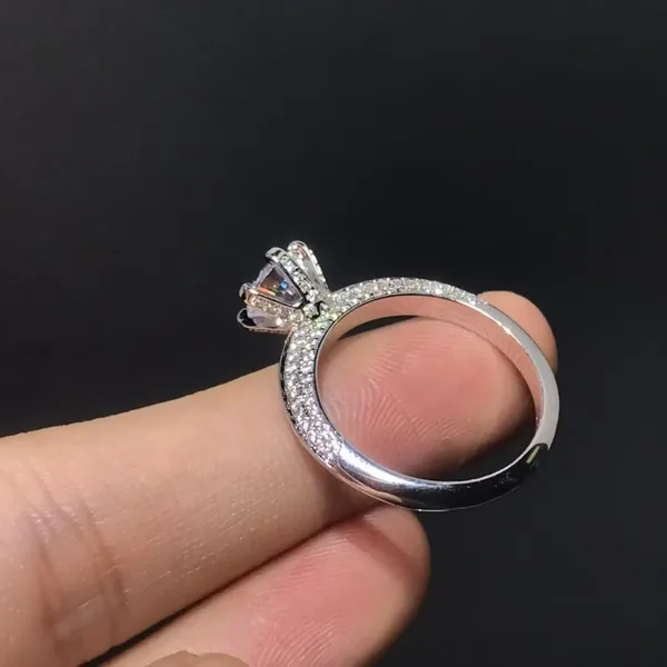 Tiffany & Co. Round Solitaire-Effect Ring Silver-Tone product view 2