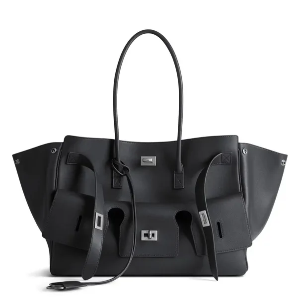 Balenciaga Bel Air Carry All Medium Bag in Noir Calfskin product photo