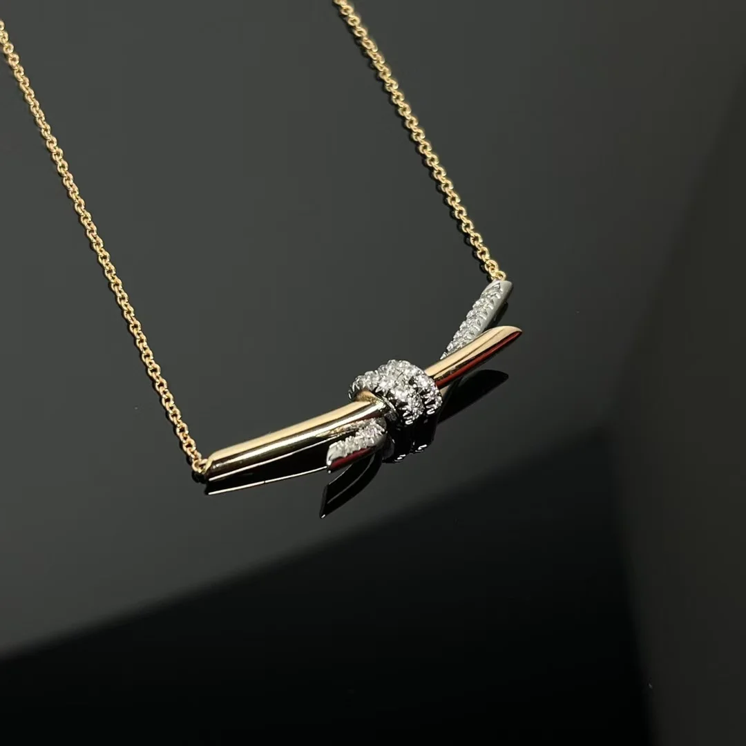Tiffany & Co. Knot Two-Tone Pendant Necklace Two-Tone product view 2