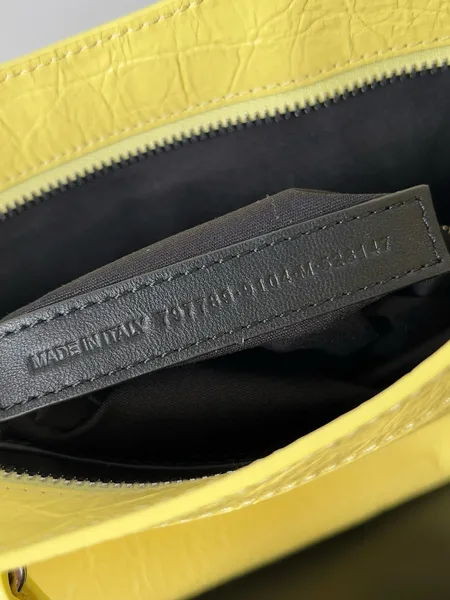 Balenciaga Le City Small Bag in Yellow Arena Lambskin product view 8
