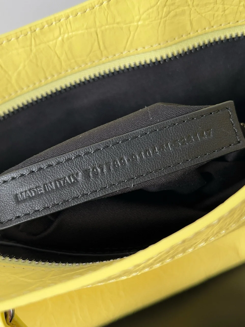 Balenciaga Le City Small Bag in Yellow Arena Lambskin product view 8