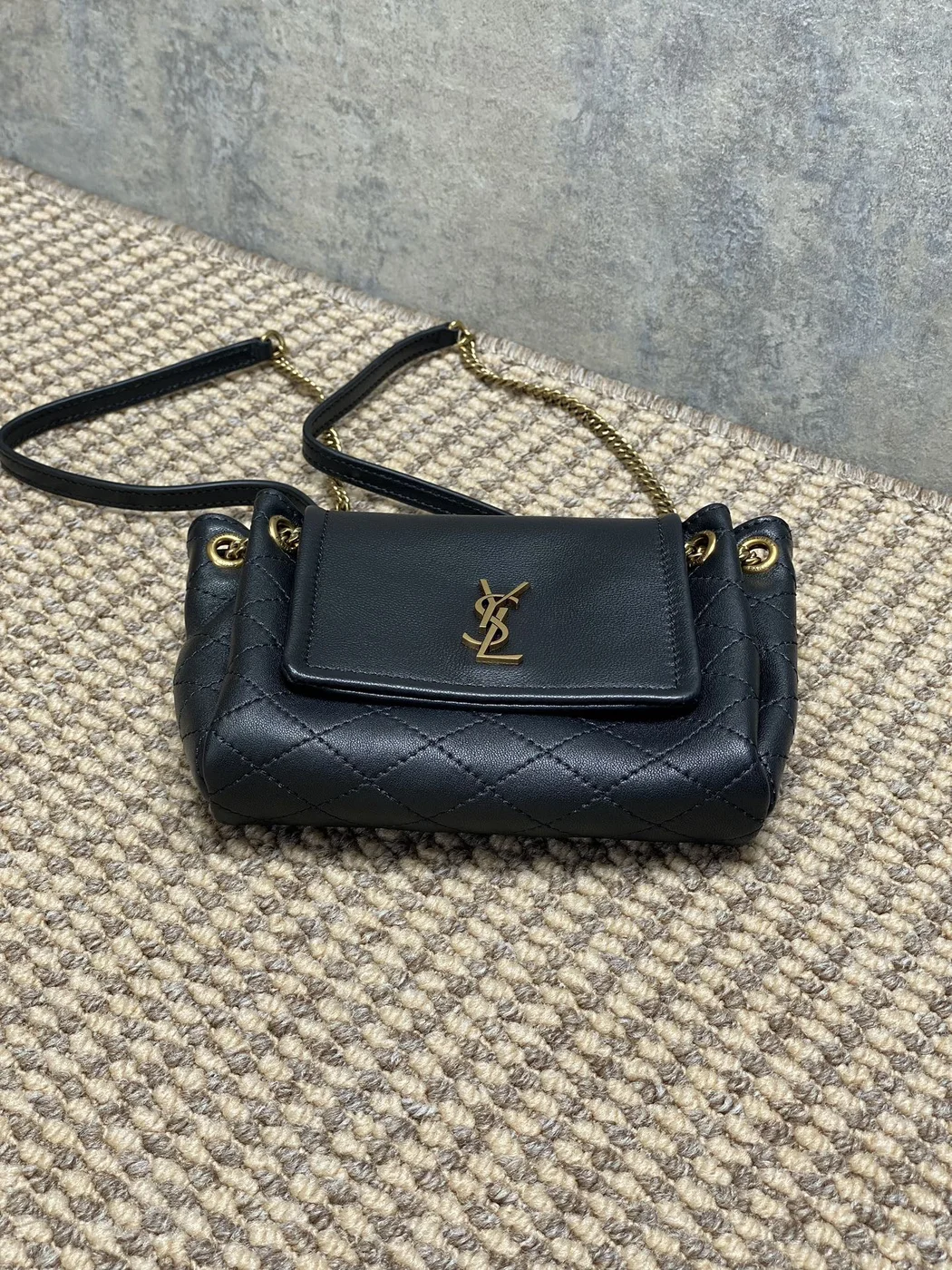 Saint Laurent Mini Nolita Bag — Black product view 3