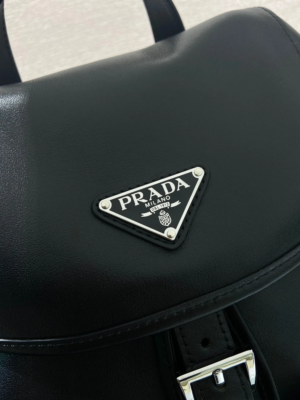 Prada Leather Backpack — Black product view 7